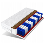 Kahepoolne laste madrats Milo H4/H3, 7 tsooni, 14 cm, 80x190 cm