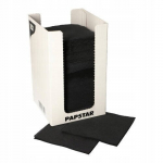 Mustad kokteiliserviisid dosaatoriga dosaator eco 20x20 cm, 100 tk., Juodos kokteilinės servetėlės su dozatoriumi eco 20x20 cm, 100 vnt.