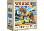 Puidust puslel, Moodne hobune, woodencity, NB 0601-M, Wooden puzzles