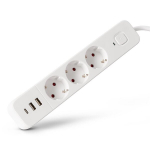 Entac pikendusjuhe 3 pesaga, 2 USB-A + USB-C, 1,5 m