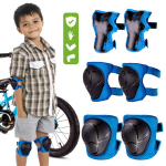 P&otilde;lve-, k&uuml;&uuml;narnuki- ja randmekaitsmed Kaitsete komplekt jalgrattale, t&otilde;ukerattale ja rulluisutamiseks L suurus sinine Sun Baby