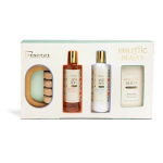 Komplekt Idc Institute Holistic Beauty Bath & Body naistele: du&scaron;igeel, 150 ml + kehakreem, 150 ml + vannisool, 100 g + massaažiseade, 1 tk.