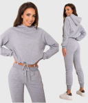 Vabaaja komplekt naistele Adoria cotton, hall
