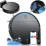 Robottolmuimeja LIVMAN G20 intelligentsete puhastusrežiimidega kuiva ja m&auml;rja puhastuse jaoks, nutika navigeerimisega t&auml;iustatud anduritega, kaugjuhtimispuldi, Tuya rakenduse juhtimise ja integreeritud tolmu- ja veepaagiga, 28W, 1400Pa, 2500mAh