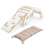 Mega komplekt: valge laste kiiktool + beež padi + lium&auml;gi ronimisseinaga OBUBU