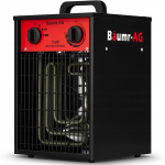 Elektriline soojendi BAUMR-AG, 5,0 kW, 400 V, termostaadiga, 27 x 25,5 x 40 cm