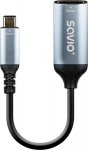 Savio USB-C HDMI Adapter AK-78, Alumiinium, 60Hz