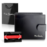 Meeste rahakott Pierre Cardin, RFID kaitsega, must nahk A5288206