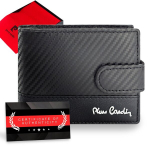 Meeste nahast rahakott Pierre Cardin, must, RFID kaitse A5288706