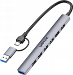 USB hub - UNITEK - HUB-USB-H1209A - 7 porte - Kiirus 5 Gbit/s