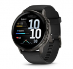 Garmin Venu&reg; 4 &ndash; 45 mm Slate with Black Silicone Band