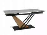 Laud Signal Meble Genesis, 180x90 cm, valge/pruun