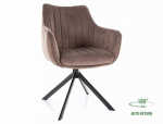 2 tooli komplekt Signal meble Azalia Velvet, pruun