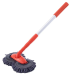 Teleskoopiline auto pesuhari pehmete harjaste ja p&ouml;&ouml;ratava peaga