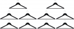 Alpina riidepuud AB-WD SL, 10 tk, must