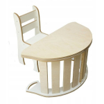 Puidust kiik tool/lauaga ja Montessori tool Skyline