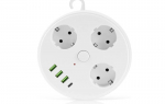 Happy people andy multifunktsionaalne pikendusjuhe 2 m + USB + Type-C