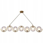 Iluminar Lunares 117cm kuldne rippuv Led laelamp