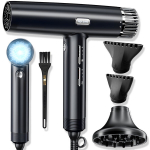 LIVMAN QY-K1 &ndash; professionaalne kiire negatiivsete ioonidega f&ouml;&ouml;n 4 temperatuuri- ja 3 kiiruserežiimiga ning puutetundliku sensoriga, 1800W