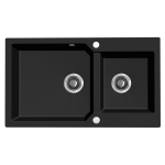 Graniidist k&ouml;&ouml;givalamu Laveo Milos SPM_B208, Black monocolor granite