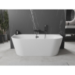 Vann Mexen Oval+, 170 x 80 cm, White + Black &uuml;levool