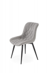 4 tooli komplekt Halmar K567, hall/must