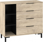 Kummut Meblocross Fresh FRE-04, hele tamm/must