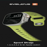 &bdquo;Evelatus Watch 38 / 40 / 41 Sport&ldquo; eriti kollane silikoonrihm