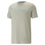 PUMA meeste vabaaja T-s&auml;rk MAPF1 Logo Tee Birch Tree - 53848207, beež