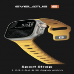 &bdquo;Evelatus Watch 42 / 44 / 45&ldquo; sportlik silikoonrihm kuldse pannaliga