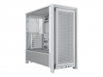 Corsair korpus FRAME 4000D (valge, Tempered Glass)