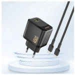 Dudao A28 45W GaN USB-C Wall Charger - Black