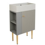 Vannitoakapp valamuga, 55 cm, helehall