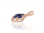 Kullast ripats teemantidega Diamond Sky "Diamond Flower VIII", Golden
