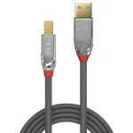 USB pulk USB kaabel - LINDY Cromo Line USB 3.0 T&uuml;&uuml;p A kuni B kaabel, M/M, 5Gbps, 5 m, Hall, Pilka