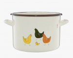 Emailitud pott, 12 l, 28 cm