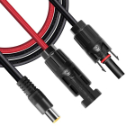 P&auml;ikesepistik Dc 8 mm, Dc7909 p&auml;ikesekaablile, p&auml;ikesepaneeli kaabel, Dc adapter, 16awg laadimiskaabel, veekindel, &uuml;hildub Jackery Explorer 500 240 1000 Bluetti Eb70 Eb3a kaasaskantava toitega