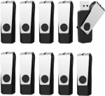 Usb m&auml;lupulgad 16gb 3.0, 10 tk pakis, Vansuny usb m&auml;lupulk 3.0 16gb, m&auml;lupulk 16gb 360&deg; p&ouml;&ouml;rleva metallkaanega s&uuml;learvutile/arvutile (must)