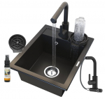 Graniidist valamu sifonil&otilde;ks komplekt Granitan Best must