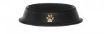 Kauss 4Living Paw, 25,5 cm, must/kuldne