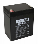 12V 5Ah aku :: AGM: VRLA :: 12 volti, 5 ampertundi (Ah) :: Klemmi t&uuml;&uuml;p T1 (4,75 mm)