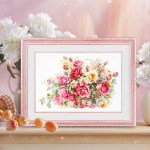 Tikkimiskomplekt Magic Needle "Basket with Roses" 70-19