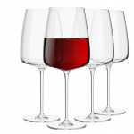 Krosno Modern suured punase veini klaasid 600/750 ml, 4 tk.