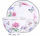 MAILY portselanist 2 tassi (260 ml) komplekt alustassidega