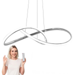 LED rippvalgusti 55cm h&otilde;bedane 72W 5760lm puldiga, h&auml;mardatav, reguleeritav k&otilde;rgus ja v&auml;rvitemperatuur