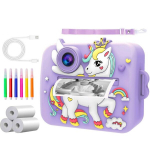 Laste koheprintiv kaamera koos rullide ja pliiatsitega