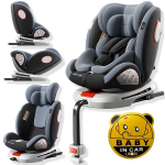 360&deg; p&ouml;&ouml;rlev turvatool LIVMAN C007 ISOFIX kinnitusega, tugijalaga ja kolmnurkse stabiilsusega, 0-36kg