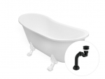Vann Besco Olaya 160, White+White, sifooniga Klik-klak Black