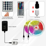 Nutikas RGB LED-riba, 15m, Bluetooth, muusika s&uuml;nkroonimine