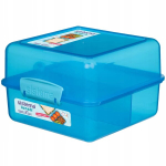 Toidukarp Sistema lahtritega, 1400ml, sinine